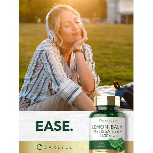 View 7 Lemon Balm Melissa Leaf 2400mg per serving | 200 Capsules