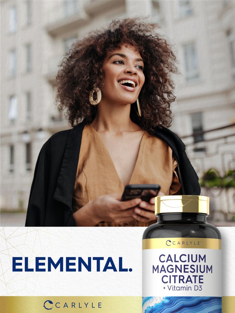 Citrate de Calcium Magnésium avec Vitamine D-3 | 150 Gélules