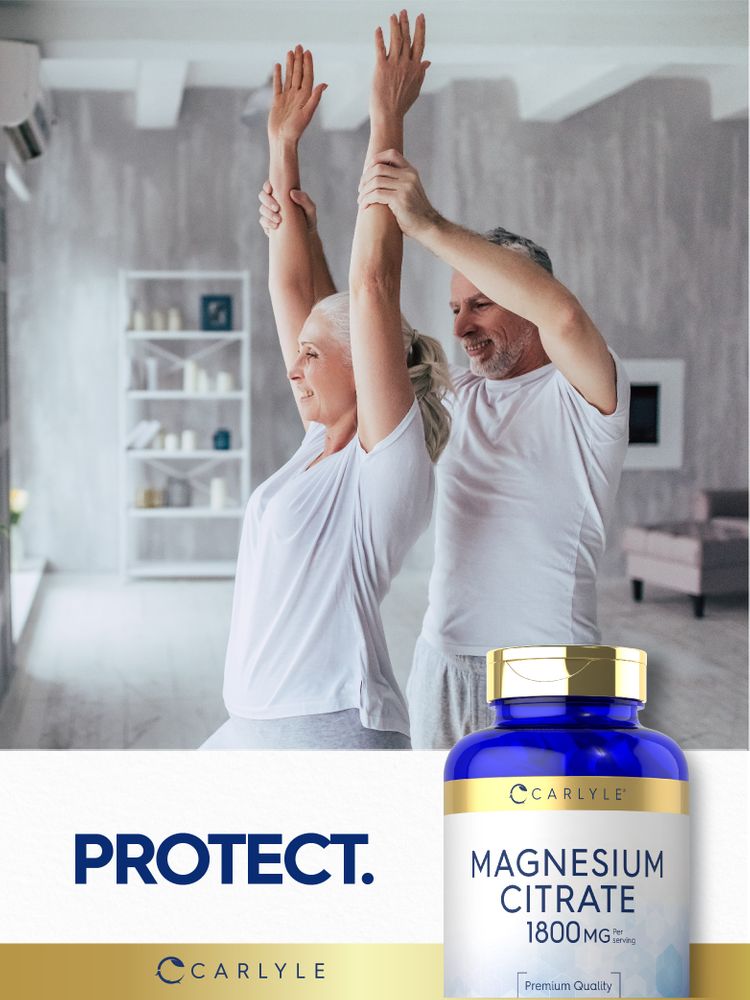 Magnesium Citrate 1,800mg per serving | 120 Caplets