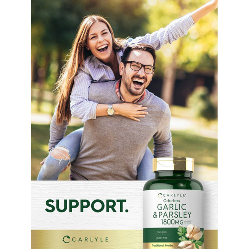 View 7 Odorless Garlic & Parsley | 200 Softgels