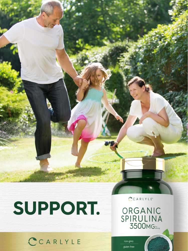 Organic Spirulina 3500mg per serving | 500 Tablets