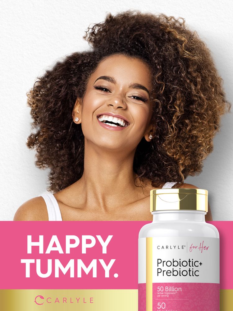 Prebiotic & Probiotic for Her | 50 Capsules