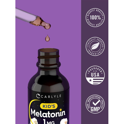 View 7 Melatonina per Bambini 1mg | 2oz Liquido
