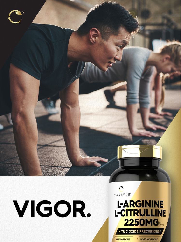 L-Arginine L-Citrulline Complex 2250mg per serving | 240 Capsules