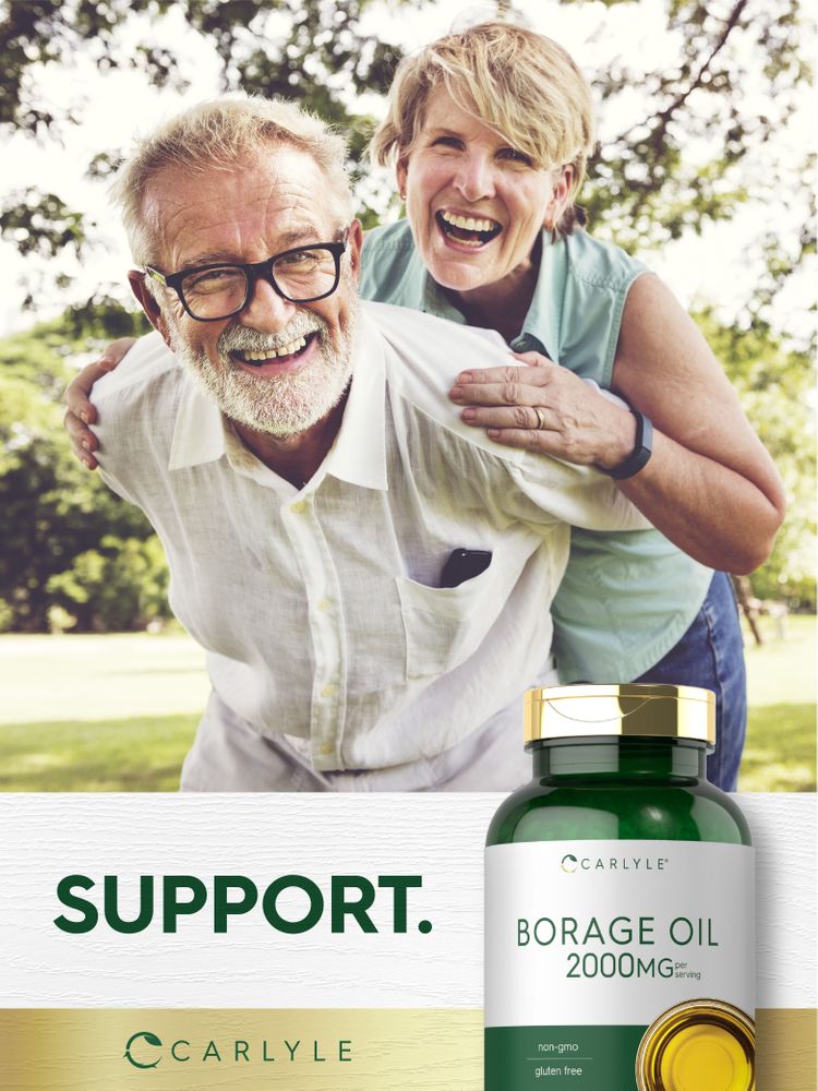 Borage Oil Capsules 2000mg per serving | 200 Softgels