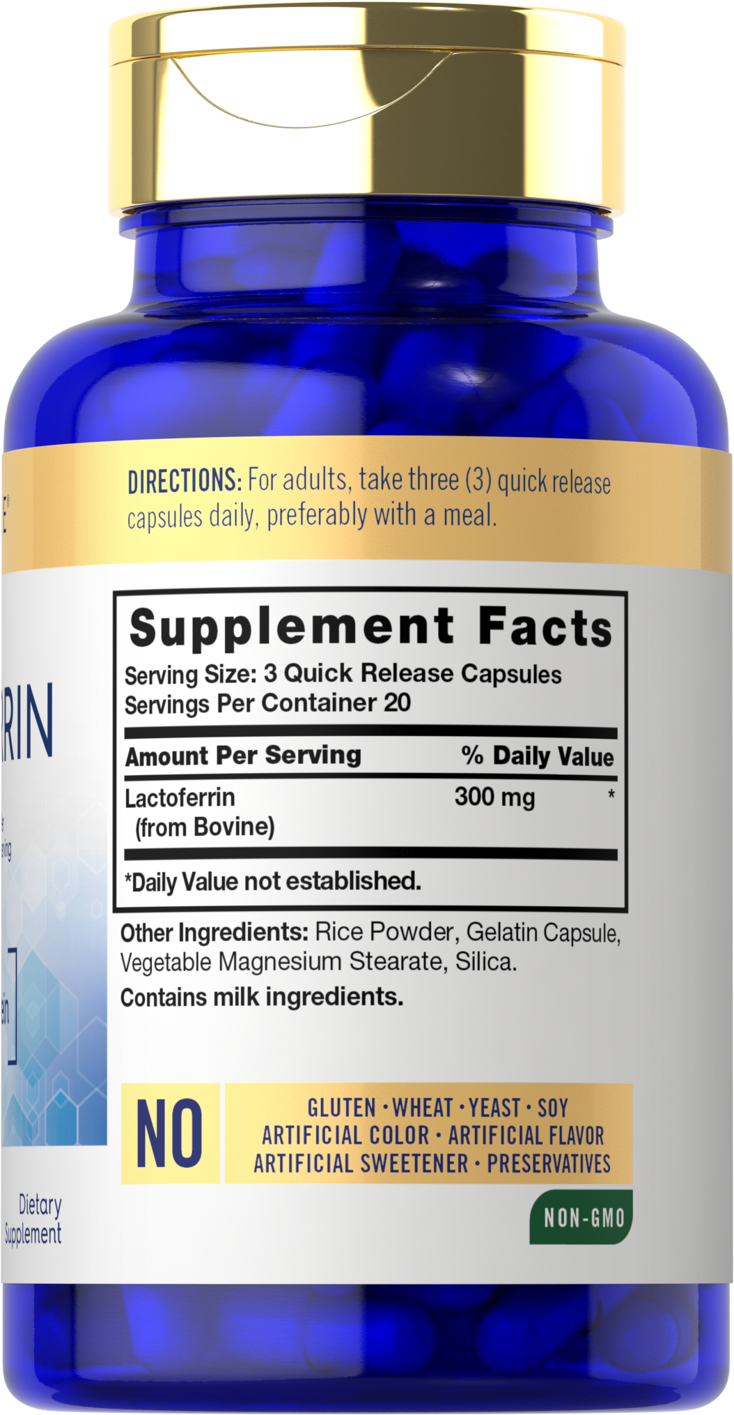 Lactoferrin 300mg | 60 Capsules