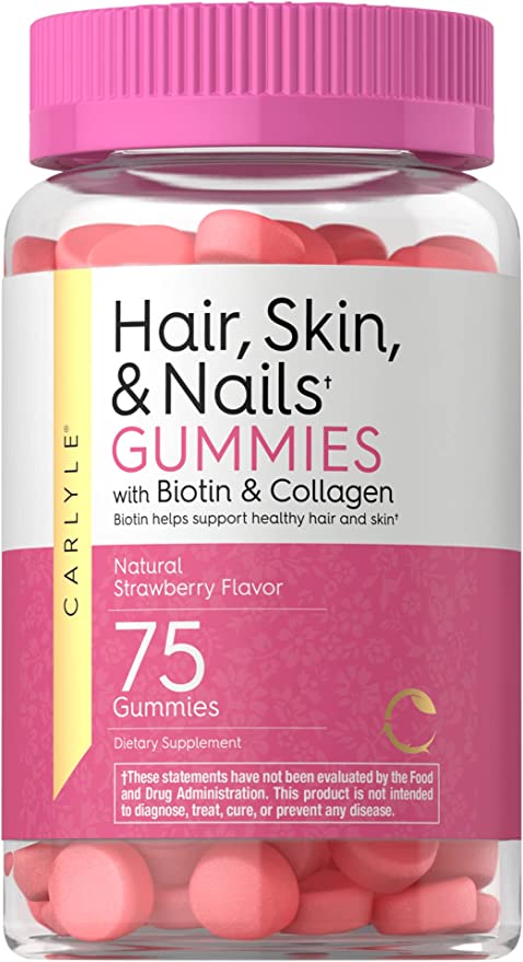 Sugar Free Hair, Skin, and Nails Gummies – Natural Strawberry Flavor – Full  Complex + 5,000mcg Biotin - Emerald Nutraceutical
