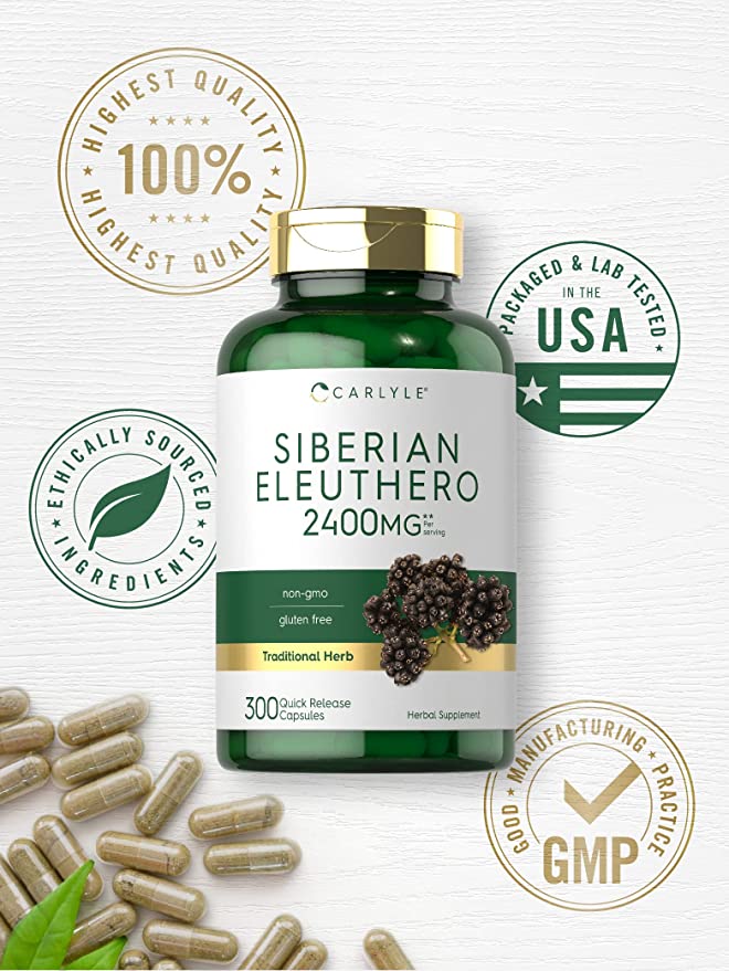 Siberian Eleuthero 2400mg per serving | 300 Capsules