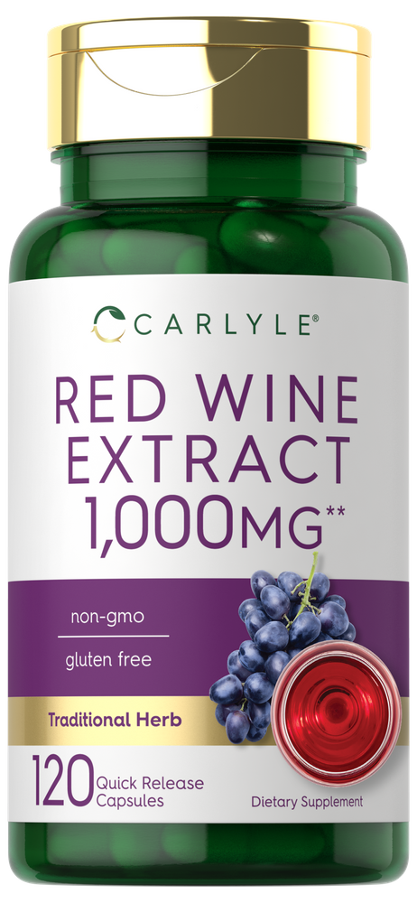 Red Wine Extract 1000mg | 120 Capsules