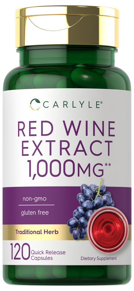 Extrait de Vin Rouge 1000mg | 120 Capsules