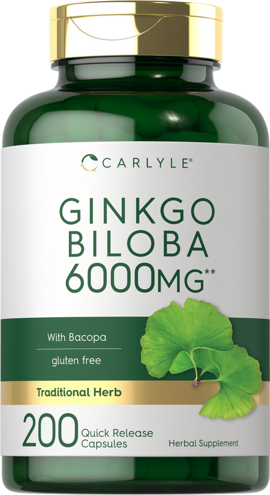 Ginkgo Biloba 6000mg | 200 Cápsulas