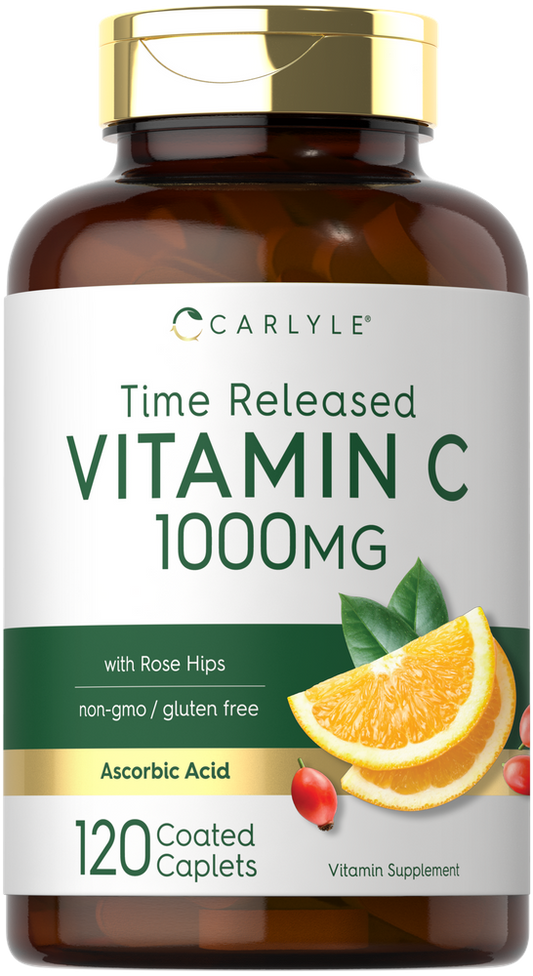 Vitamin C 1000mg mit Hagebutten | 120 Tabletten