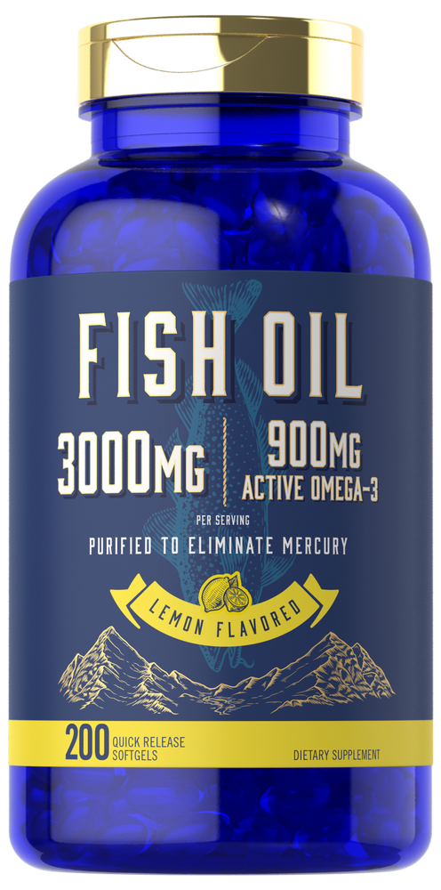 Fish Oil 3000mg with Omega-3 900mg| 200 Softgels