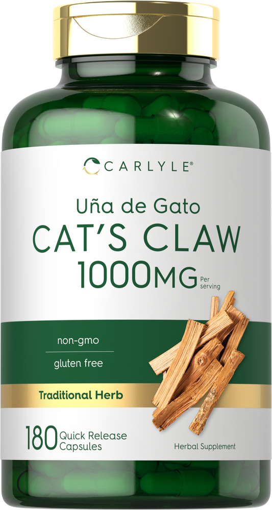 Unha de Gato 1000mg por porção | 180 Cápsulas