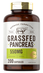 Load image into Gallery viewer, Grass Fed Beef Pancreas 550mg | 200 Capsules

