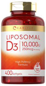 Load image into Gallery viewer, Liposomal Vitamin D3 10,000 IU  | 400 Softgels
