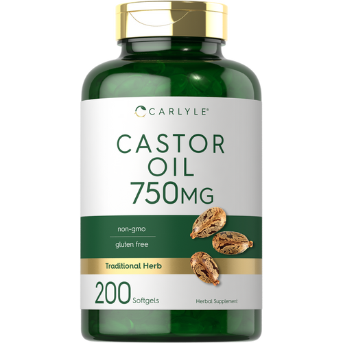 View 1 Castor Oil 750mg | 200 Softgels