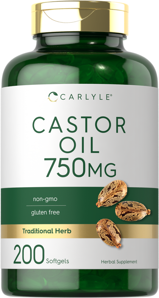 Castor Oil 750mg | 200 Softgels