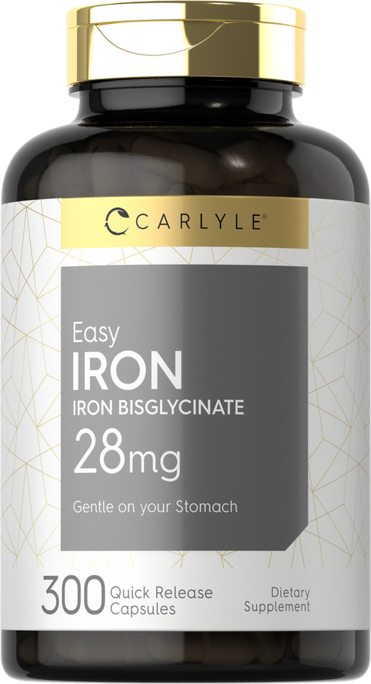 Iron Bisglycinate 28mg | 300 Capsules