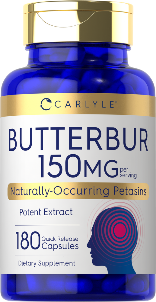 Extrato Padronizado de Butterbur 150mg por porção | 180 Cápsulas