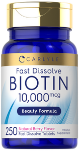 Biotin 10,000mcg | 250 Fast Dissolve Tablets