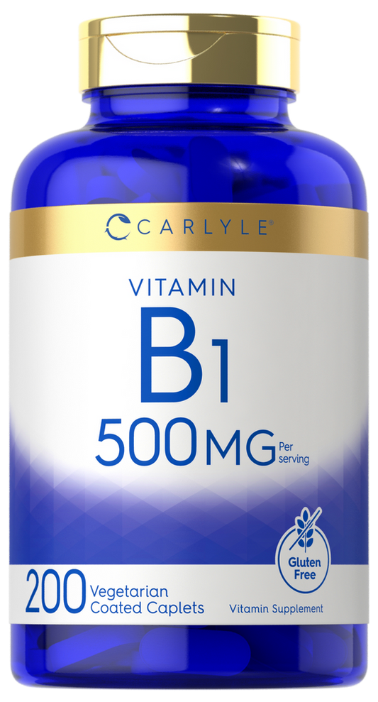 Vitamin B-1 500mg per serving | 200 Caplets