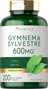Gymnema Sylvestre Leaf Extract 600mg | 200 Capsules