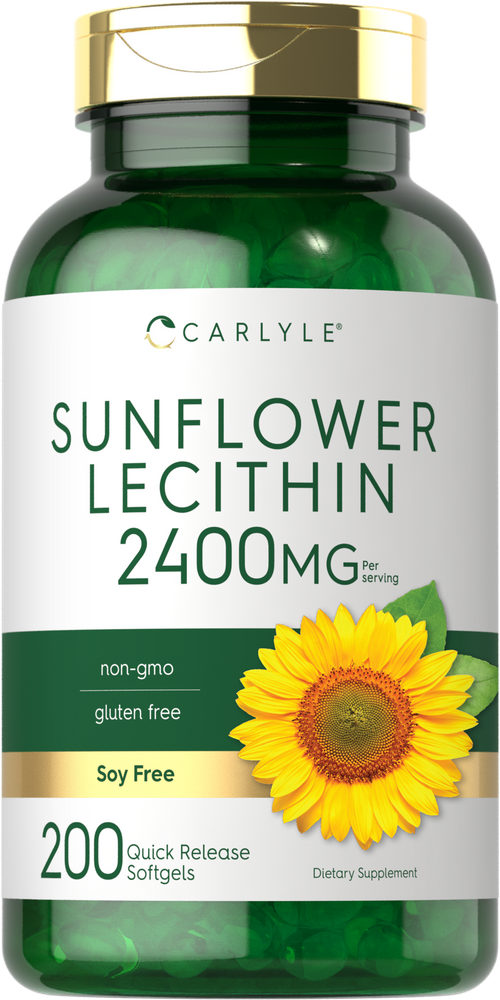 Sunflower Lecithin 2400mg per serving | 200 Softgels