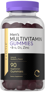 Men's Multivitamin Gummies | Natural Blueberry Flavor | 90 Count