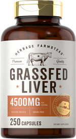 Load image into Gallery viewer, Grass Fed Beef Liver 4500mg | 250 Capsules
