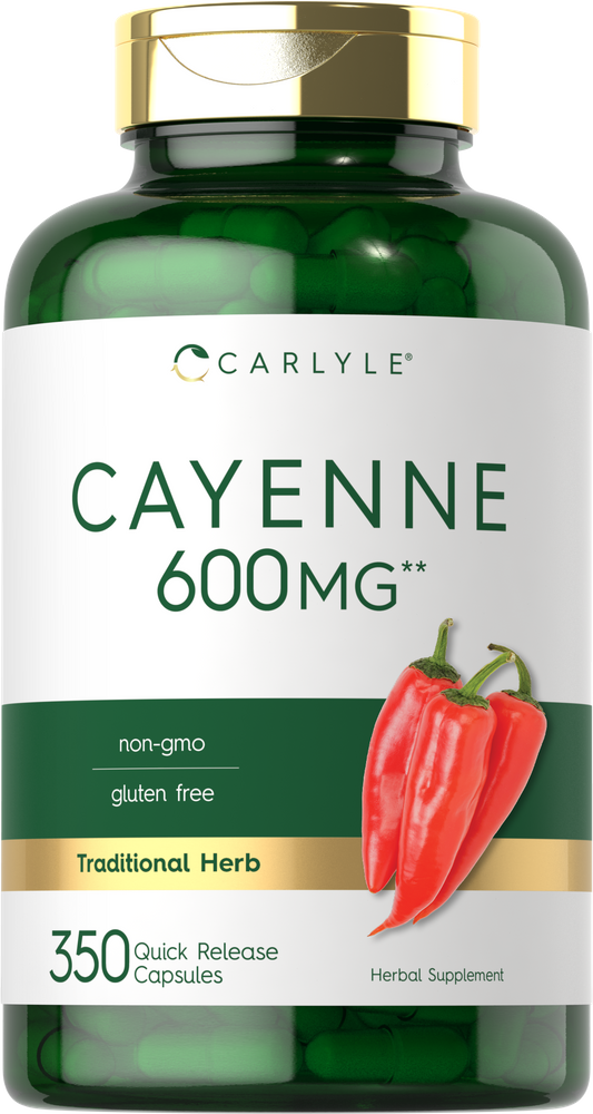 Pimienta de Cayena 600 mg | 350 Cápsulas