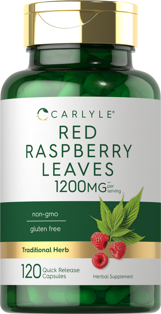 Red Raspberry Leaves 1200mg per serving | 120 Capsules