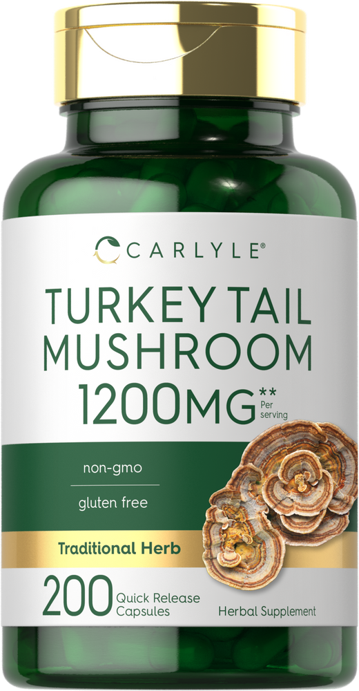 Turkey Tail Mushroom 1200mg | 200 Capsules