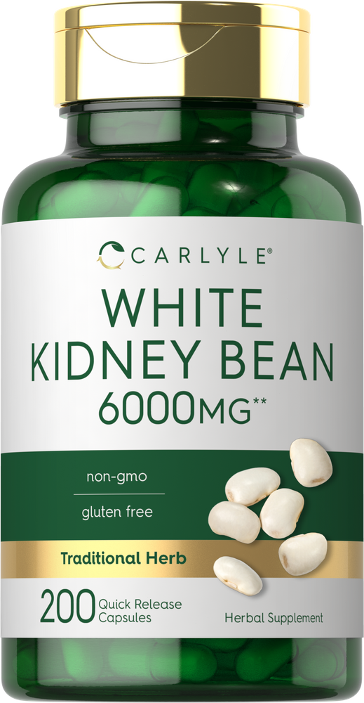 White Kidney Bean Carb Blocker 6000mg | 200 Capsules