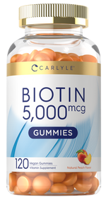 Load image into Gallery viewer, Biotin 5000 mcg Gummies | Peach Flavor | 120 Count
