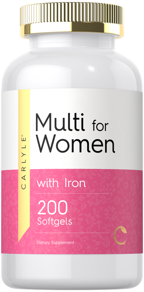 Multivitamin for Women with Iron | 200 Softgels