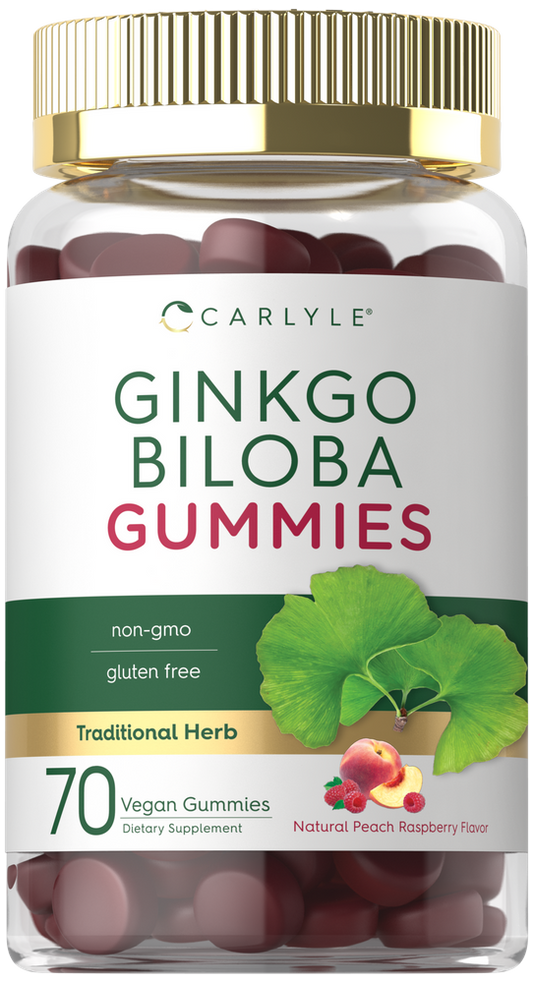 Ginkgo Biloba 300mg por porção | 70 Gomas