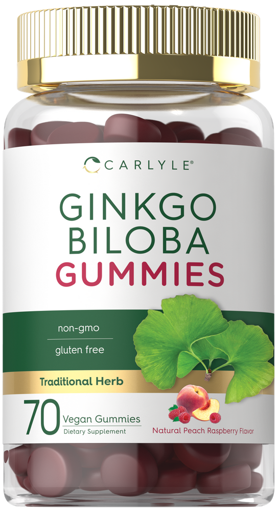 Ginkgo Biloba 300mg por porção | 70 Gomas