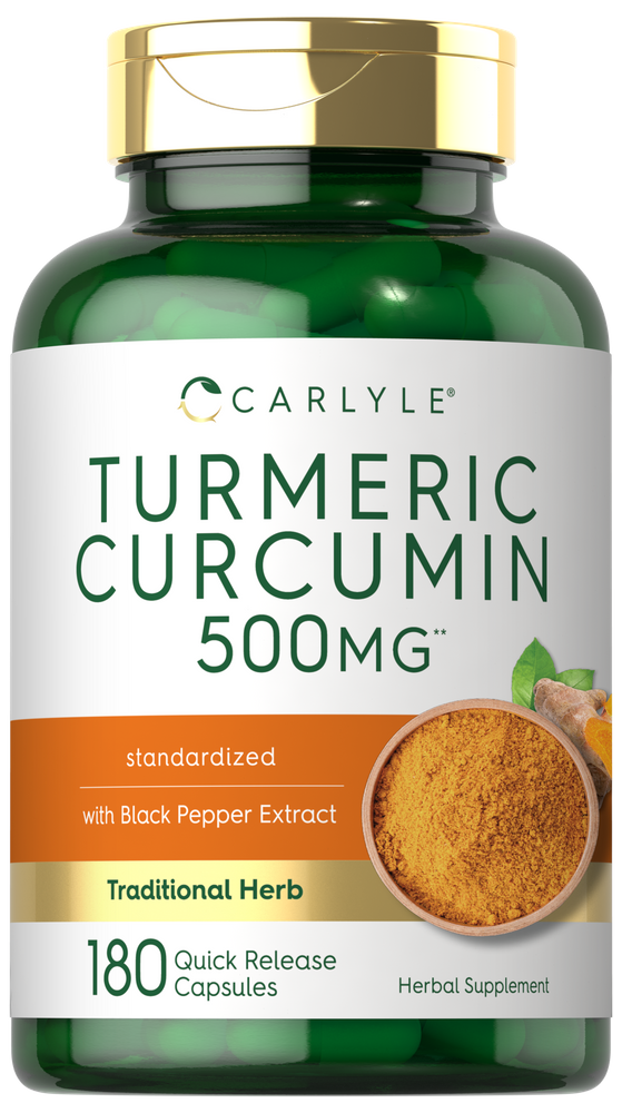 Turmeric Curcumin with Bioperine 500 mg | 180 Capsules