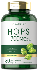 Load image into Gallery viewer, Hops Supplement 700mg | 180 Capsules
