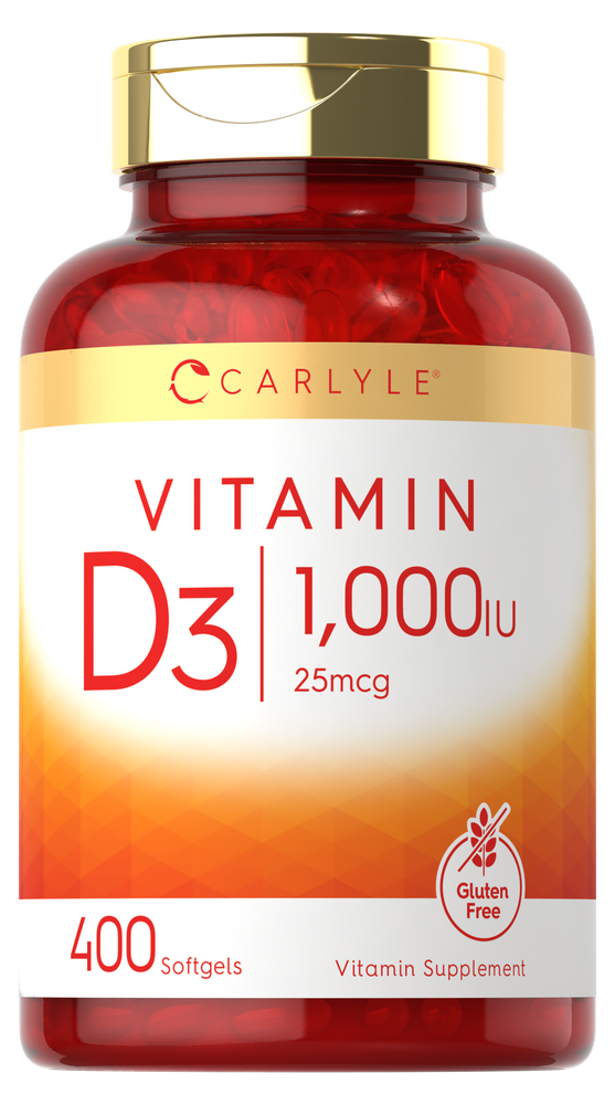 Vitamina D-3 1000IU | 400 Cápsulas blandas