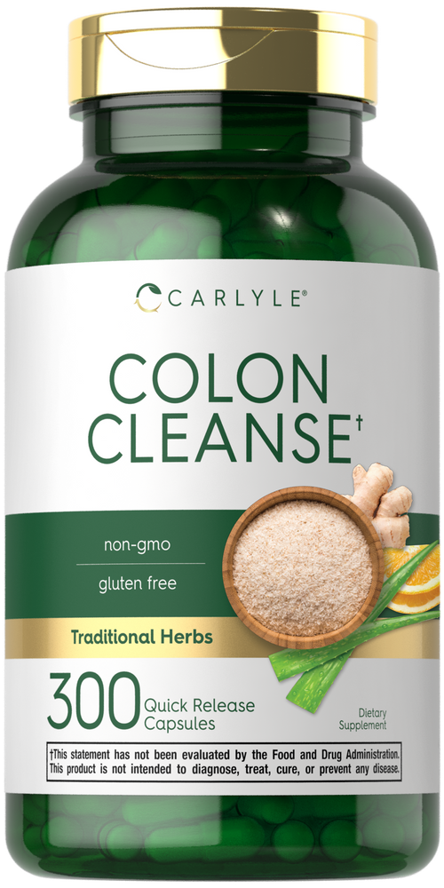 Herbal & Fiber Colon Cleanse Detox | 300 Capsules