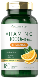 Load image into Gallery viewer, Vitamin C 500mg | Natural Orange Flavor | 180 Chewable Tablets
