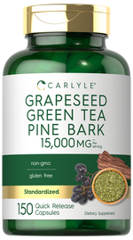 Load image into Gallery viewer, Grapeseed, Green Tea, Pine Bark 15,000mg | 150 Capsules
