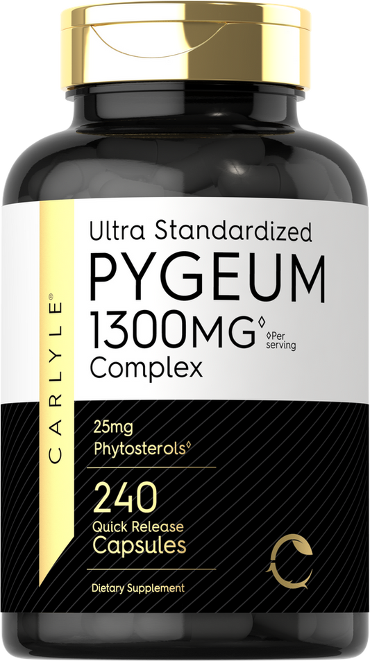 Pygeum Estandarizado 1300mg por porción | 240 Cápsulas