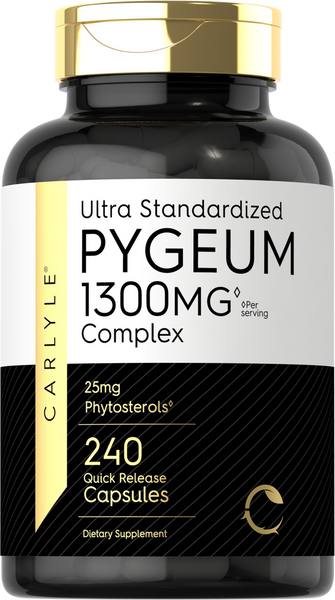 Pygeum Standardized 1300mg | 240 Capsules – Carlyle Nutritionals