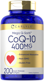 Load image into Gallery viewer, CoQ10 400mg | 200 Softgels

