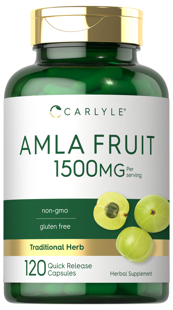 Fruta de Amla 1500mg por porción | 120 Cápsulas Blandas