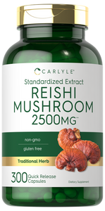 Reishi Mushroom 2500mg | 300 Capsules