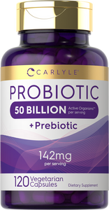 Prebiotic & Probiotic 50 Billion CFU | 120 Capsules